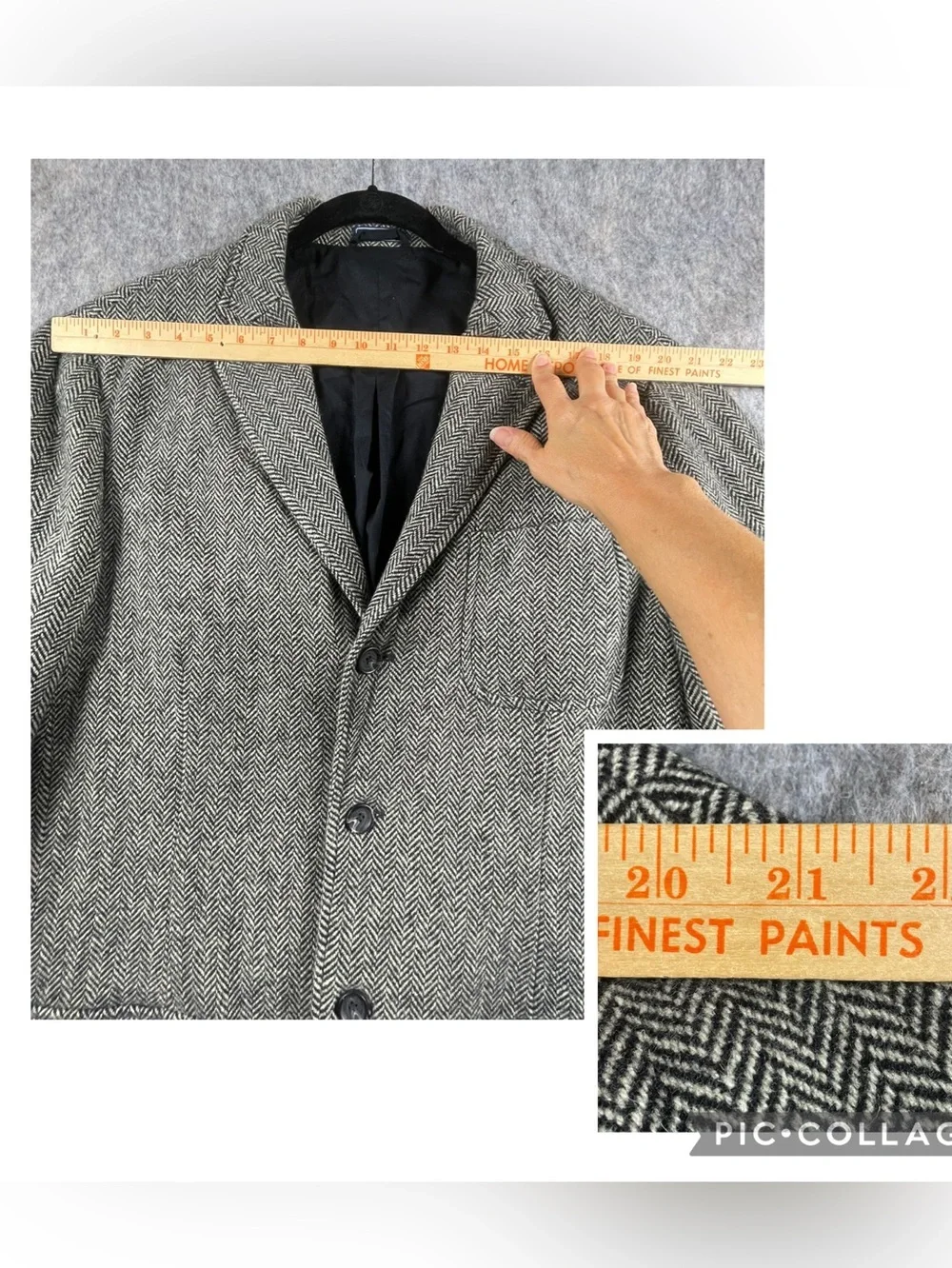American Living Wool Herringbone Classic Quiet Luxe Career Blazer Sport Coat XXL